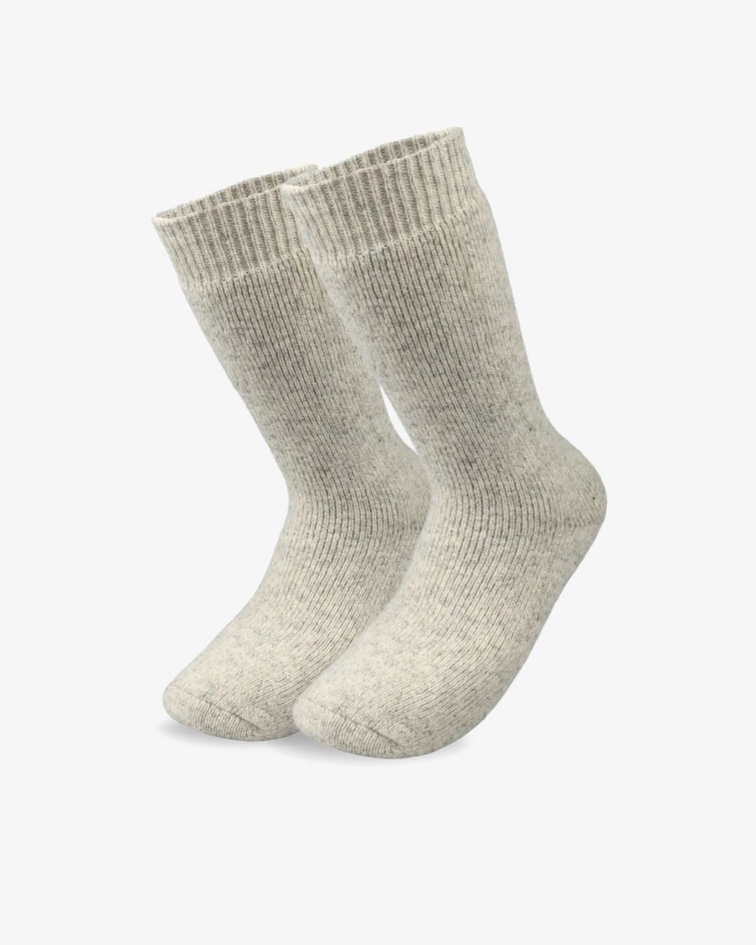 Termosokker i uld - Lysegrå