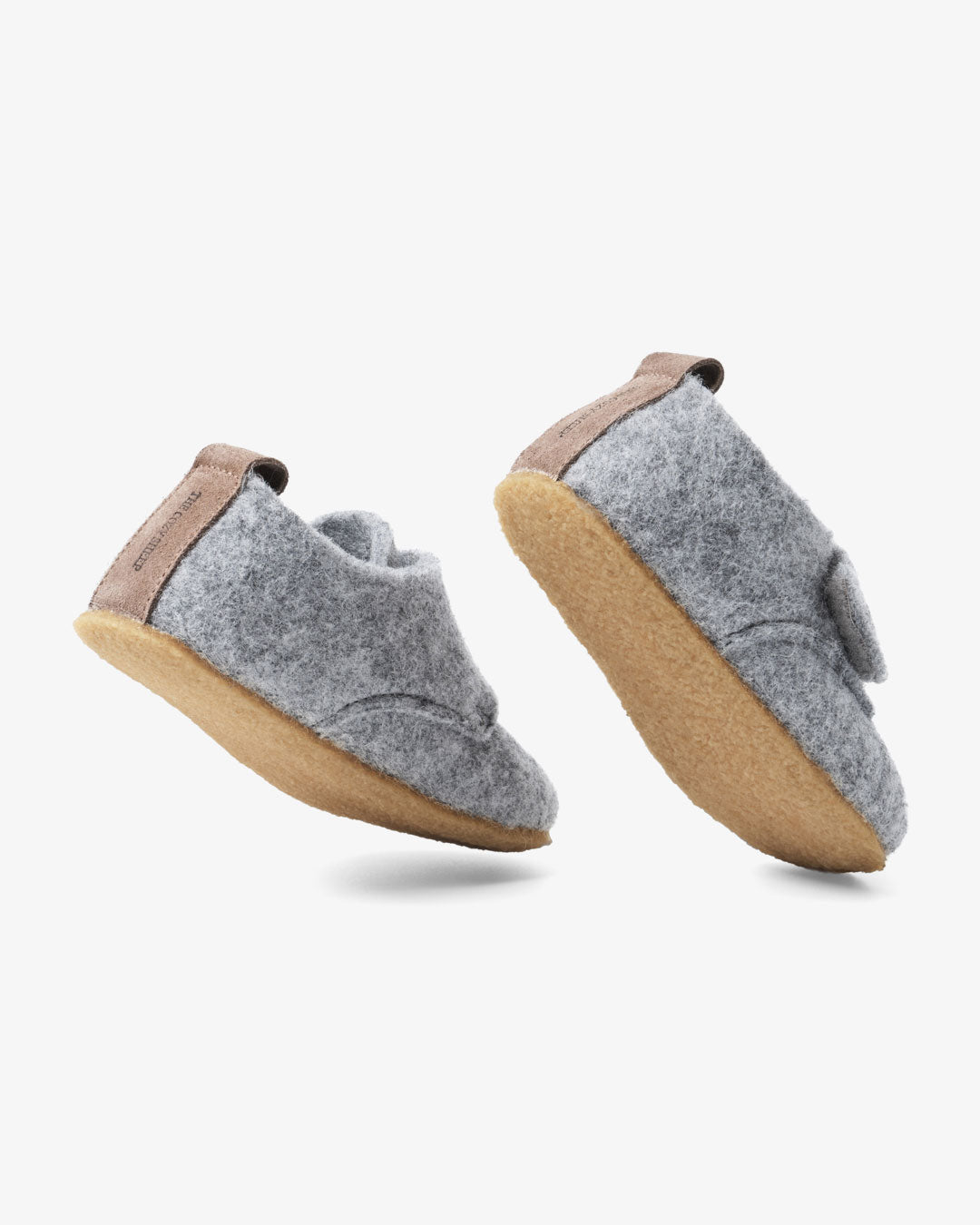 Hjemmesko uldfilt - Børn (Lysegrå)