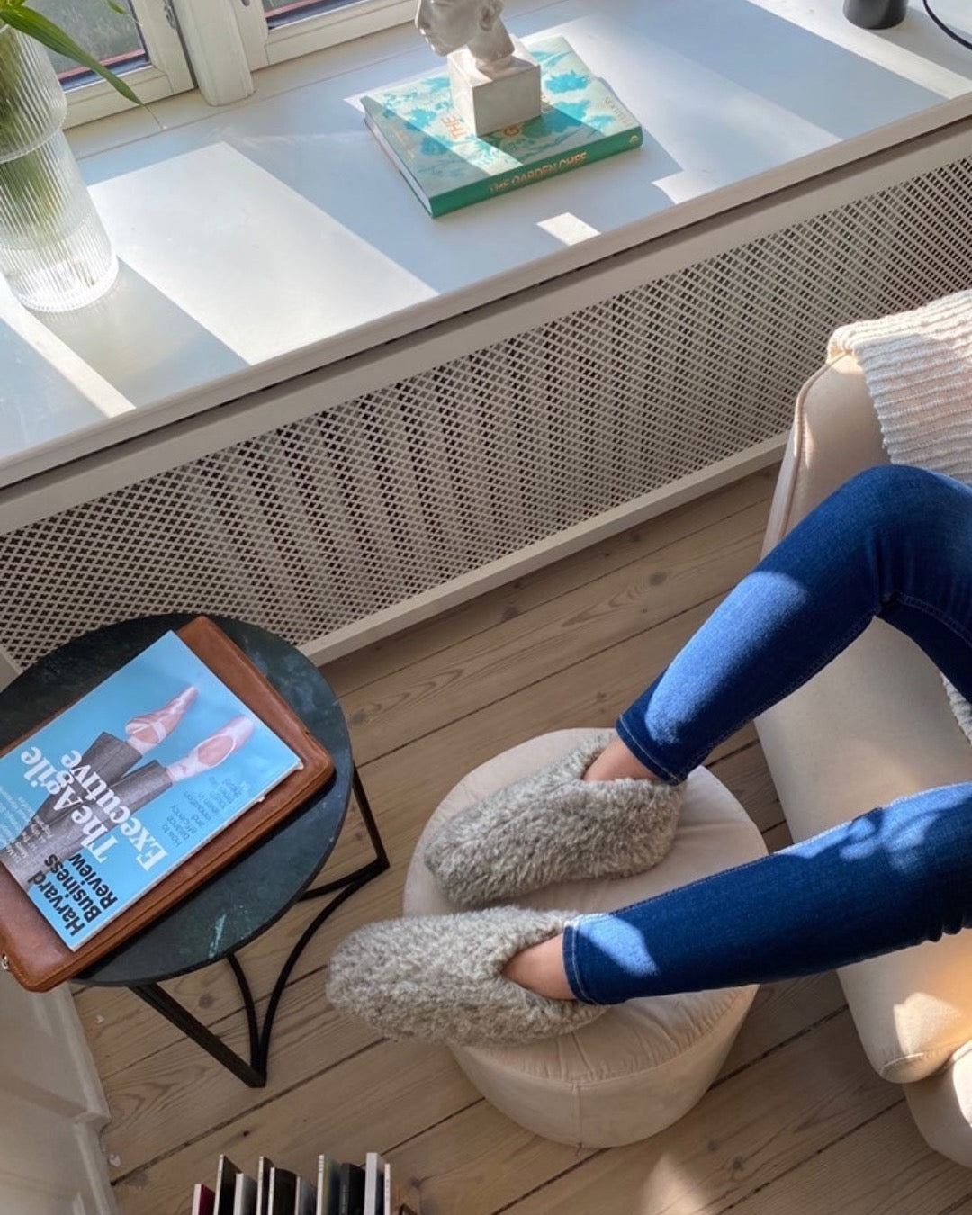 Uldhjemmesko – Lysegrå (Lav model)