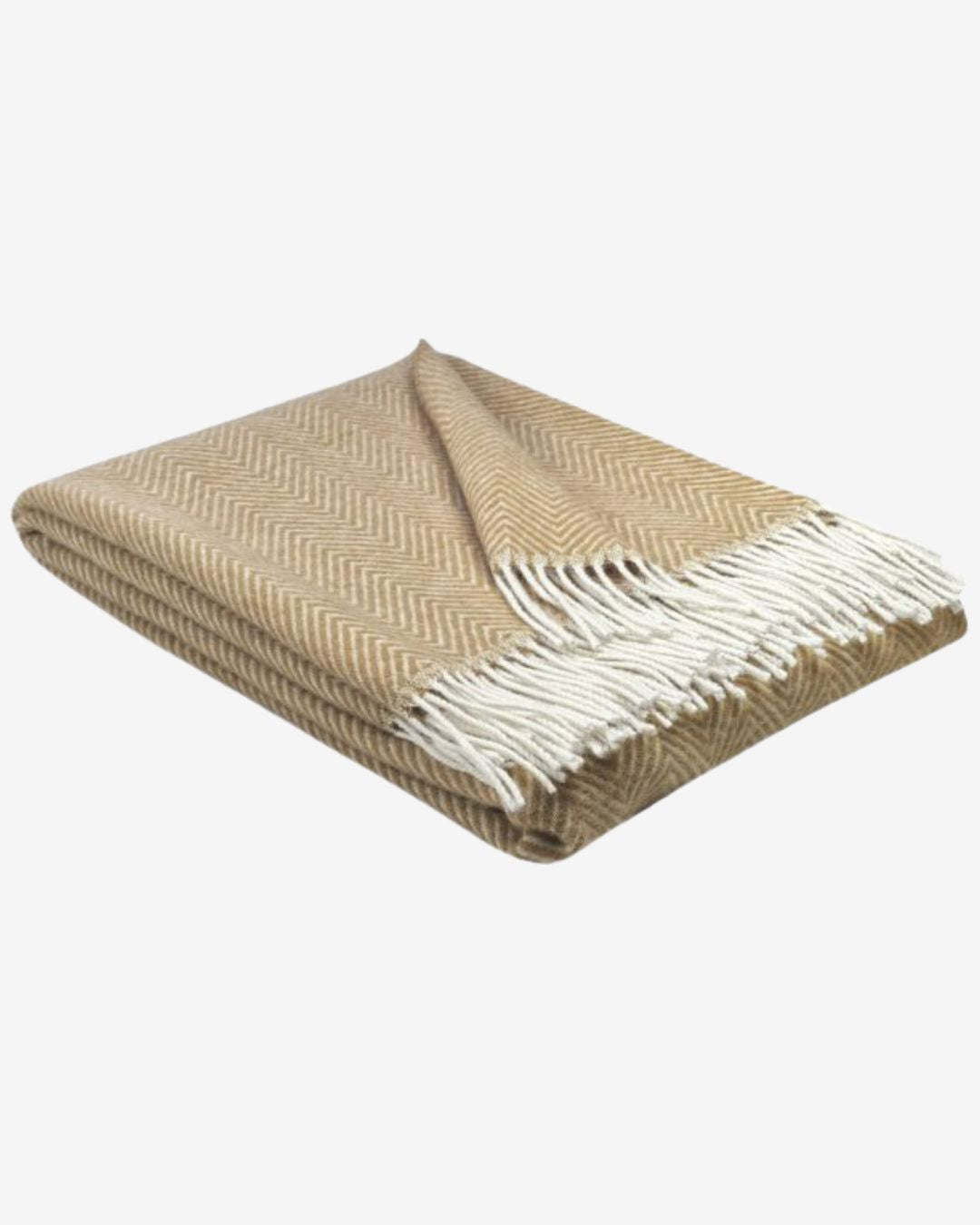 Uldplaid 140 x 200 cm - Beige