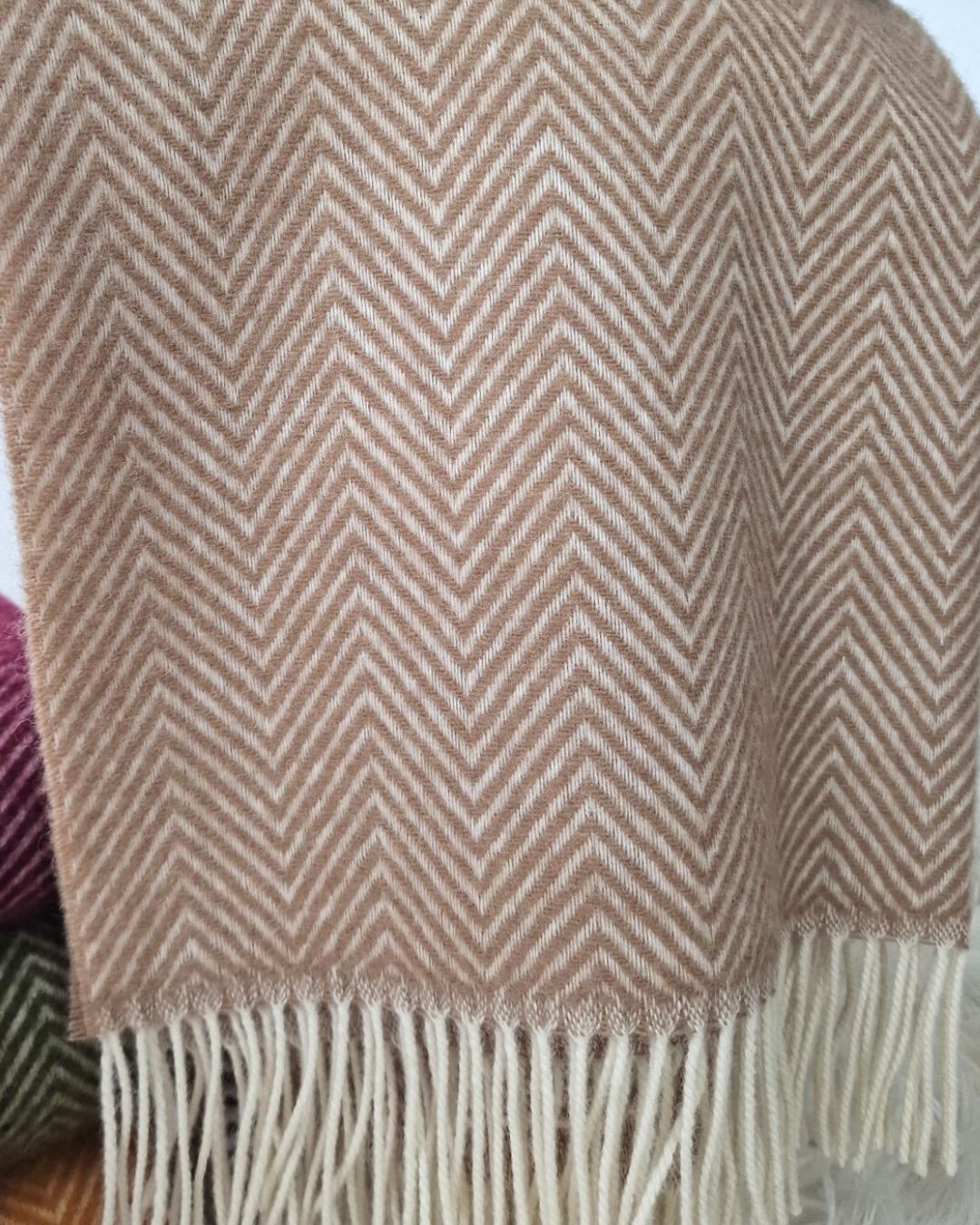 Uldplaid 140 x 200 cm - Beige