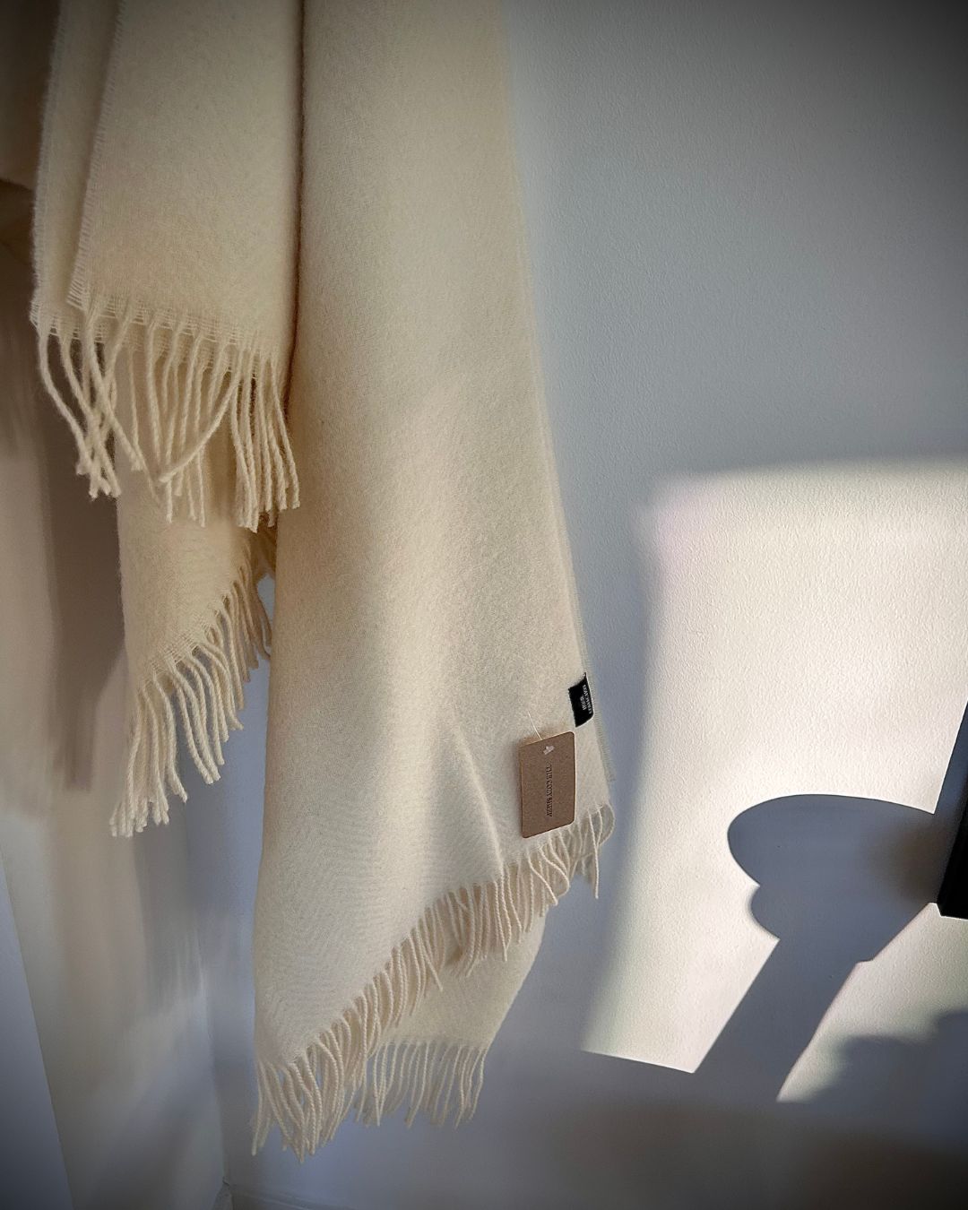 Uldplaid 140 x 200 cm - Creme