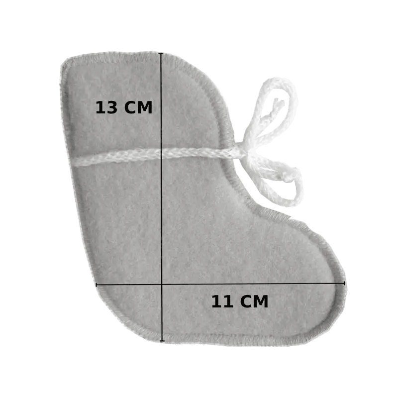 Babyfutter i uld - Beige (0-3 måneder) - The Cozy Sheep