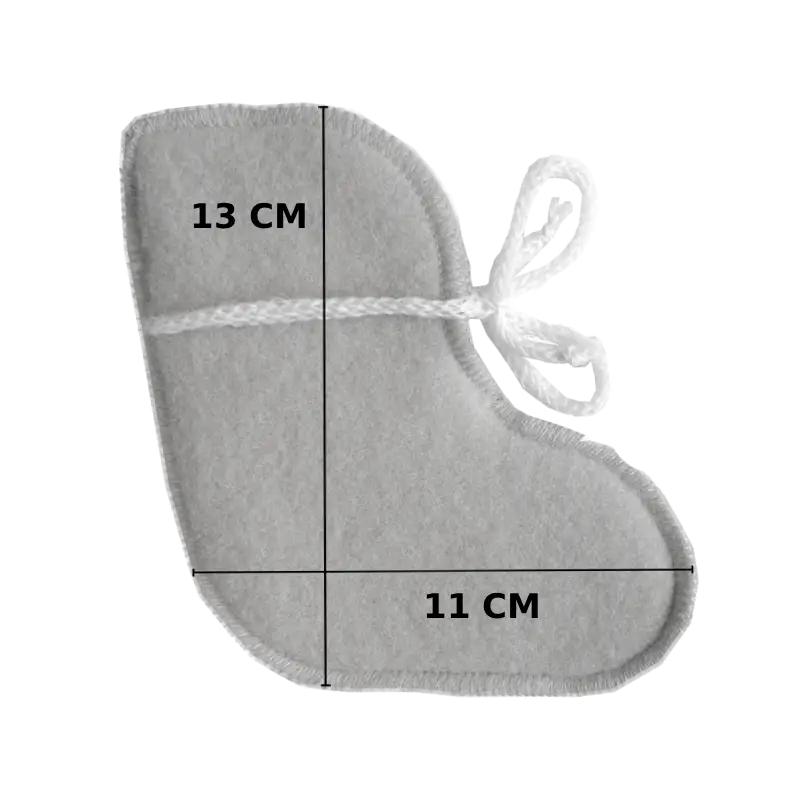 Babyfutter i uld - Beige (0-3 måneder)