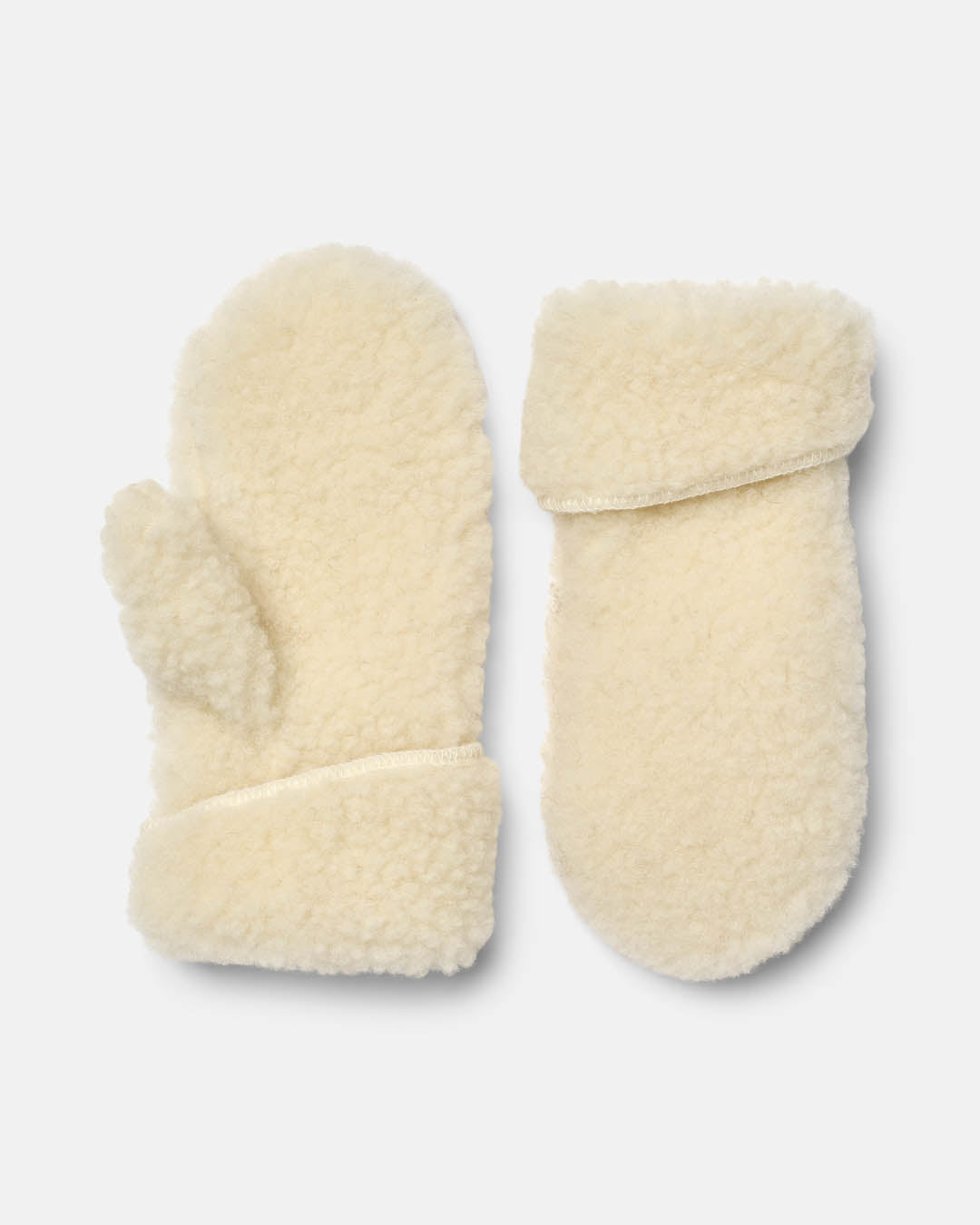 Lammeuldsvanter - Hvid