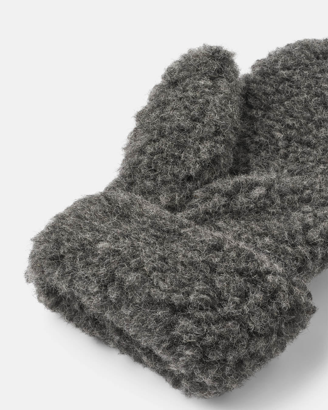 Lammeuldsvanter - Mørkegrå