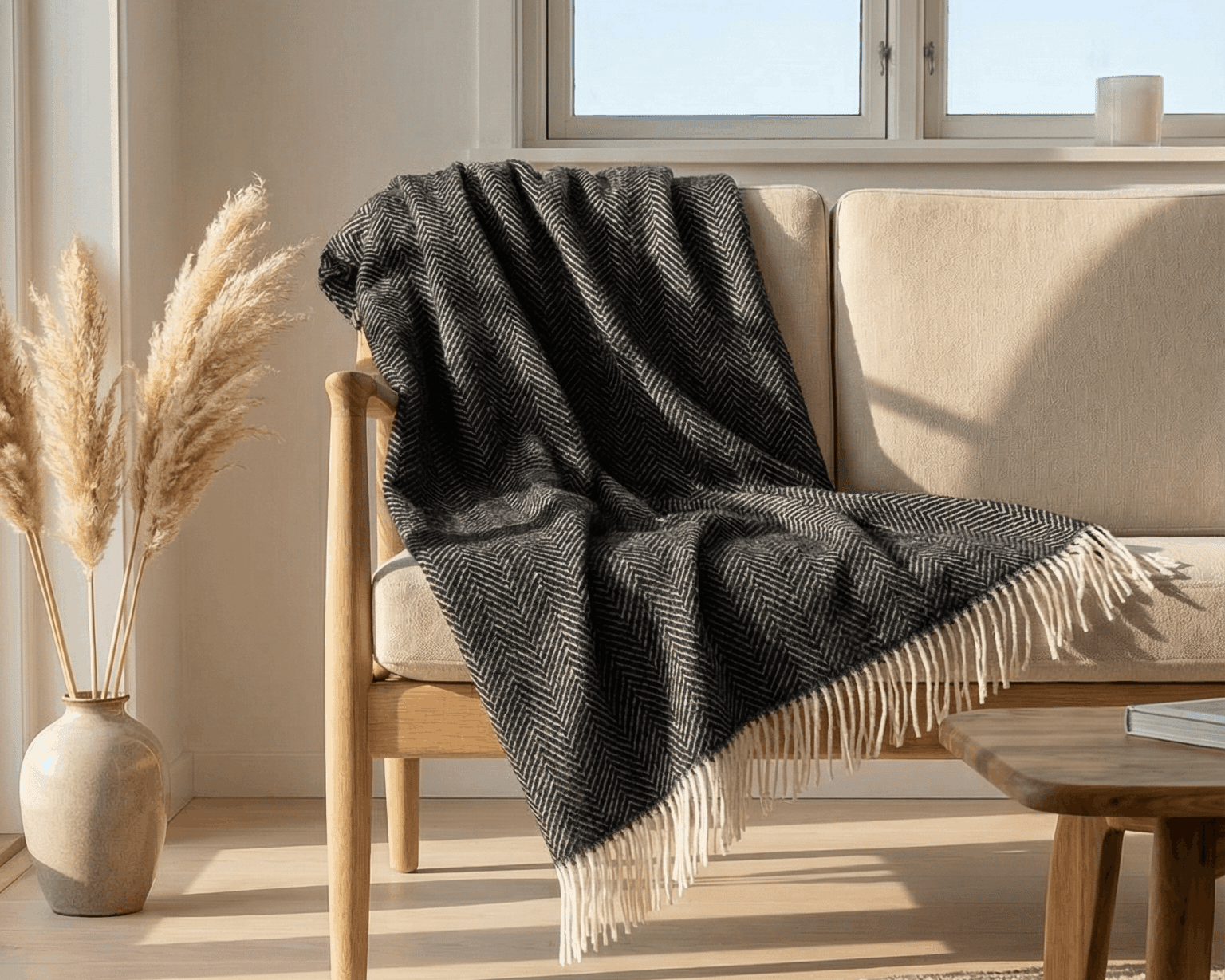 Uldtæppe & uldplaid – hvad er forskellen, og hvilket skal du vælge? - The Cozy Sheep