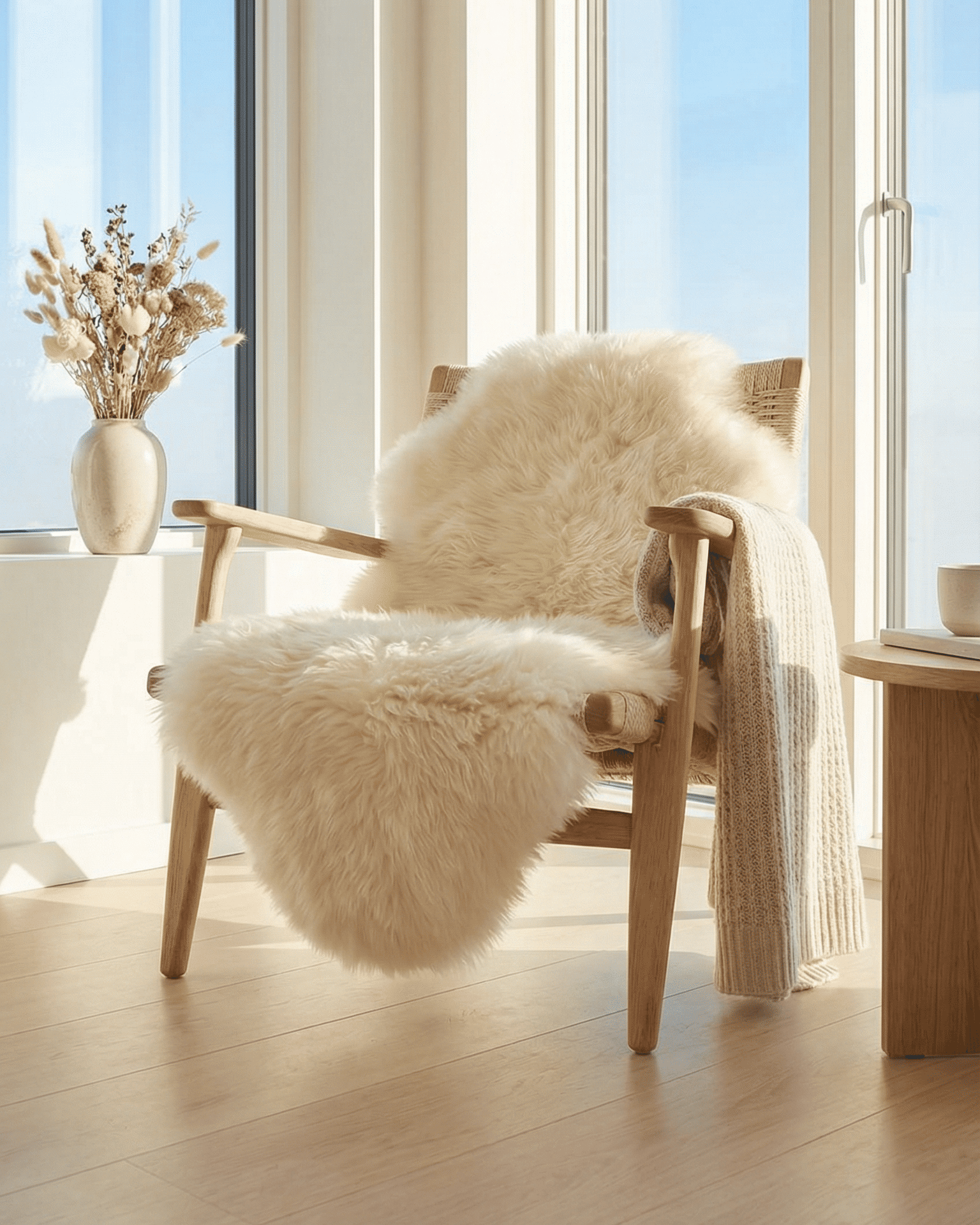 110cm lammeskind hvid