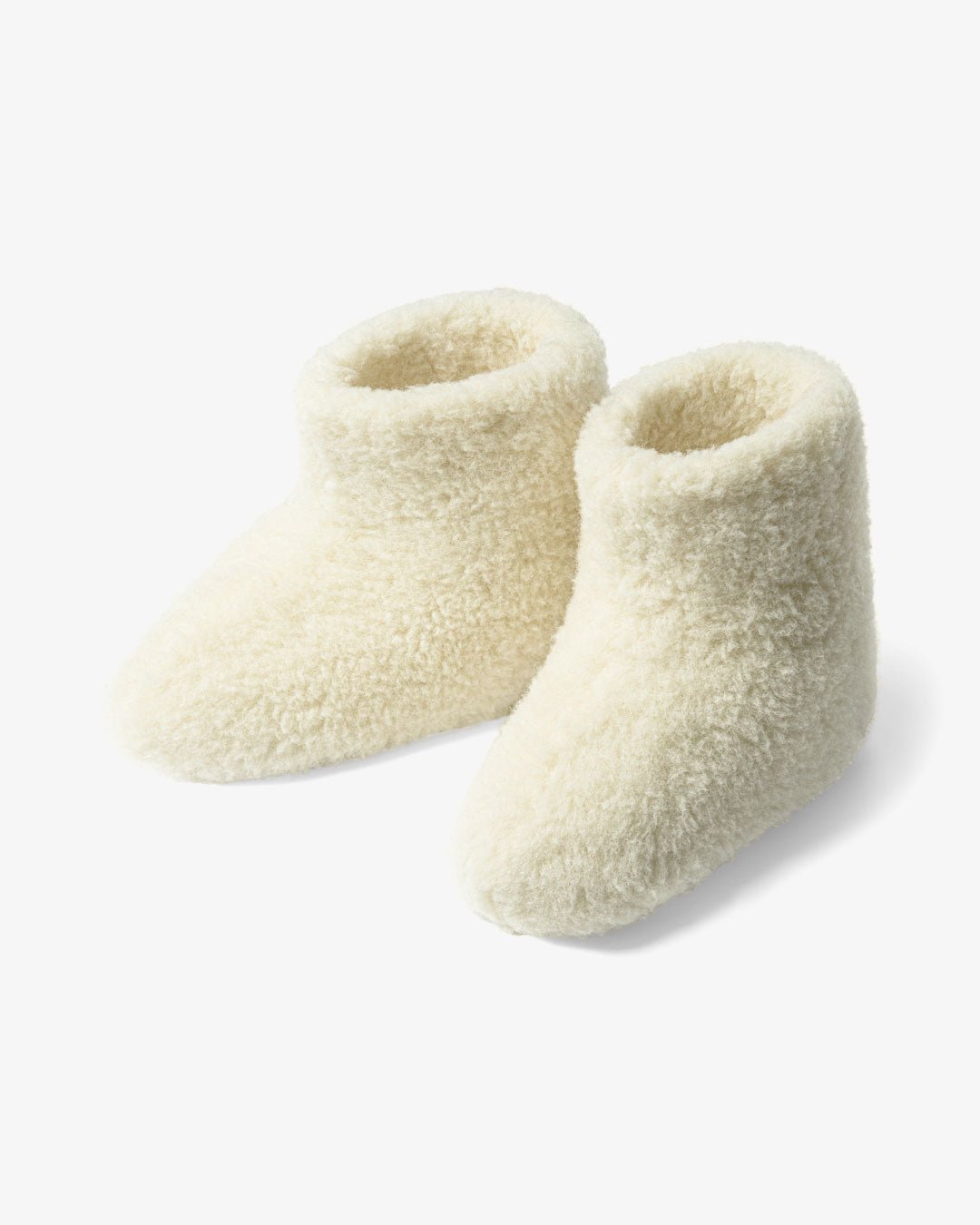 Uldhjemmesko til børn – hvid (Høj model) - The Cozy Sheep